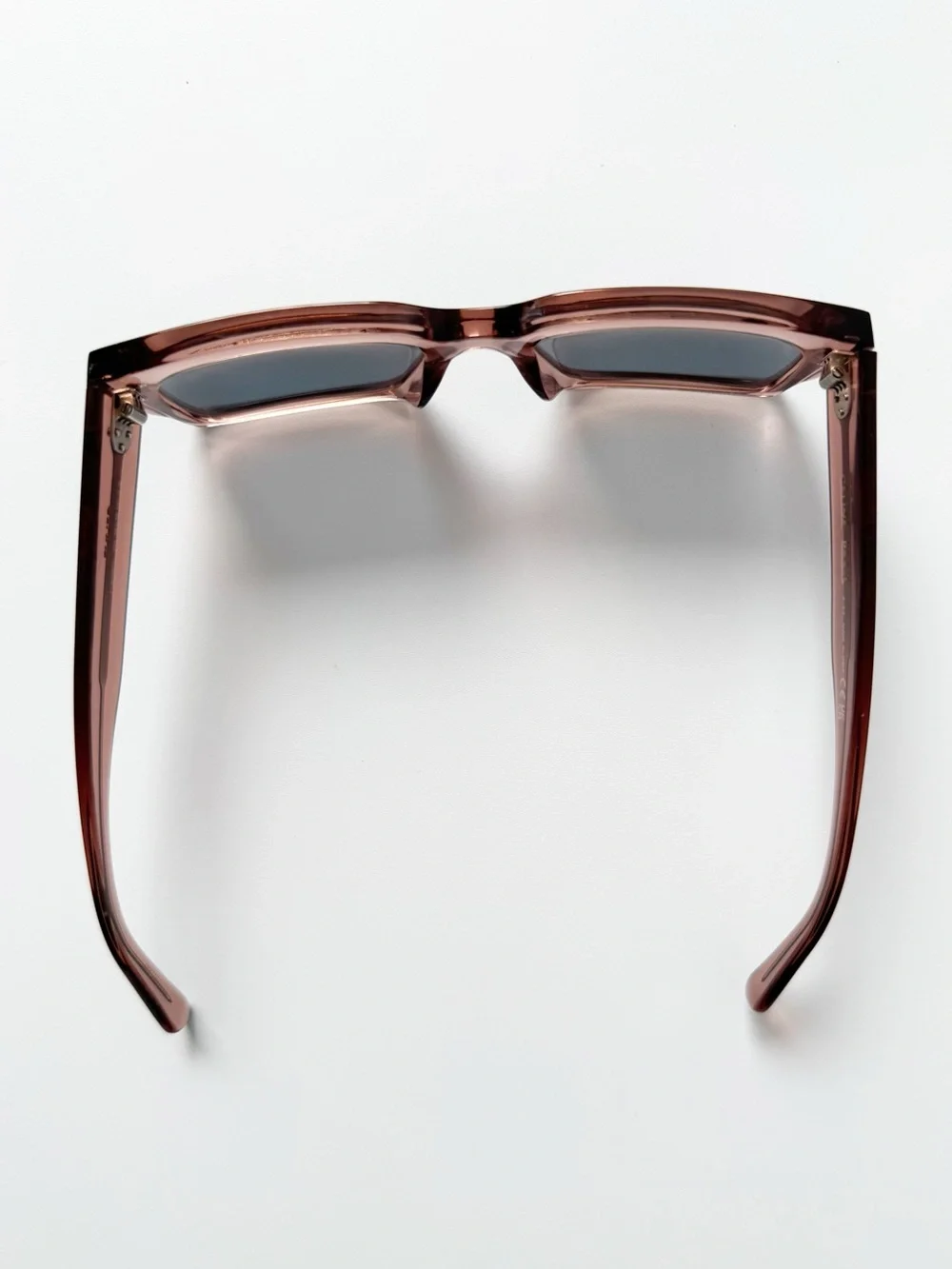 Celine Three Dots 54MM Rectangular Sunglasses in Translucent Rose | NWOT
